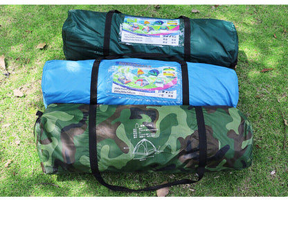 Lightweight green instant pop-up tent, an essential waterproof camping gear for hiking