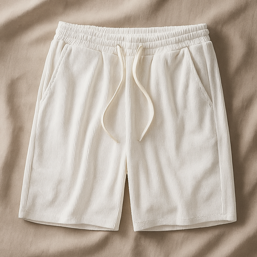 Comfortable unisex drawstring shorts with a relaxed fit, ideal for summer, everyday wear, and light athletic activities.