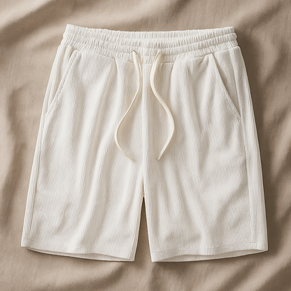 Comfortable unisex drawstring shorts with a relaxed fit, ideal for summer, everyday wear, and light athletic activities.