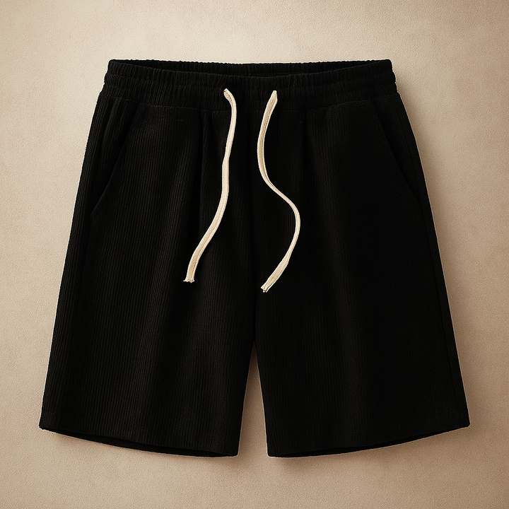 Soft unisex relaxed comfort shorts with adjustable drawstring, perfect for summer lounging or casual day outs.