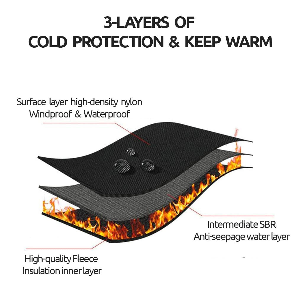 Touchscreen compatible heated ski gloves, waterproof & thermal for winter outdoor gear.