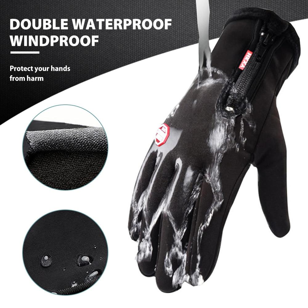 Durable electric warming winter gloves for outdoor activities, waterproof & windproof.