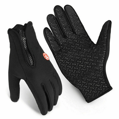 High-performance heated thermal gloves for skiing, cycling & winter sports, waterproof.