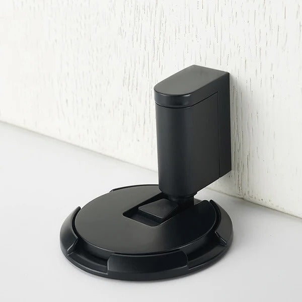 Floor mount heavy-duty adjustable door stopper, secure hold, easy installation for home.