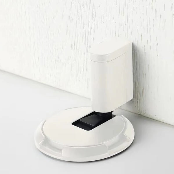Modern design heavy-duty adjustable door stopper, floor mount for secure holding.