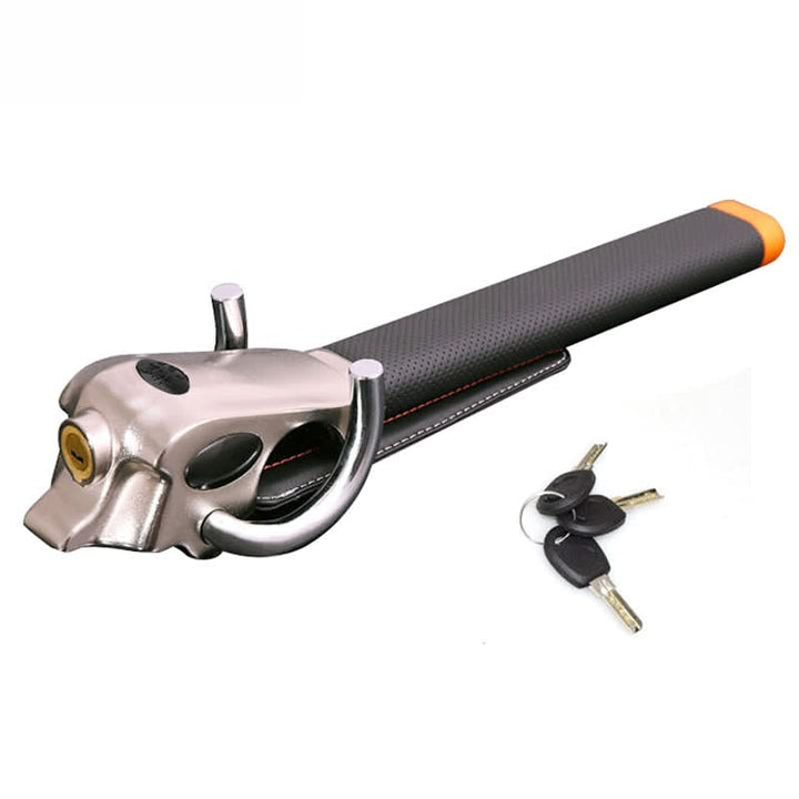 Universal car steering wheel lock providing maximum anti-theft protection. Essential car accessory for auto security.