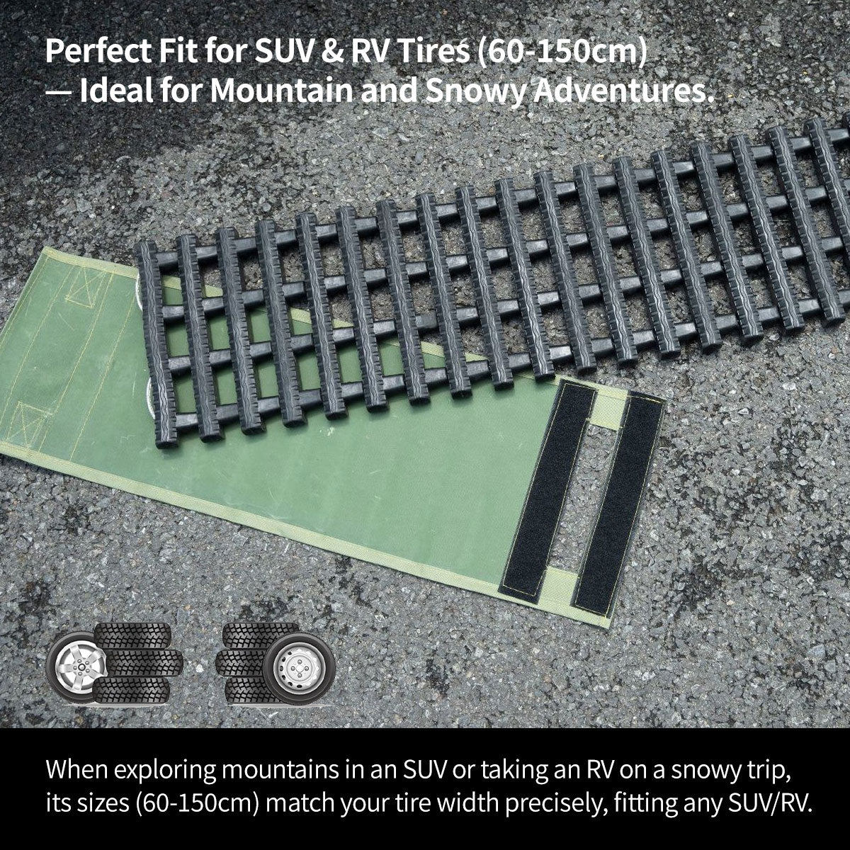 Durable car traction mat made from high-strength material, perfect for off-road adventures and vehicle rescue.