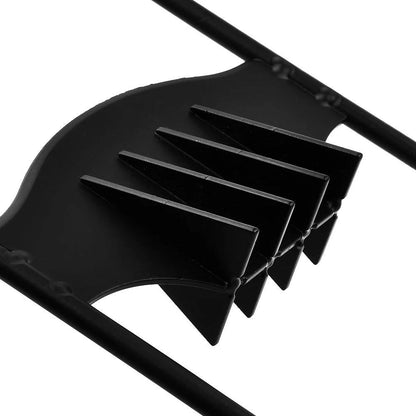 Heavy-duty firewood splitter, a cast iron manual log splitting tool for outdoor and fireplace use.