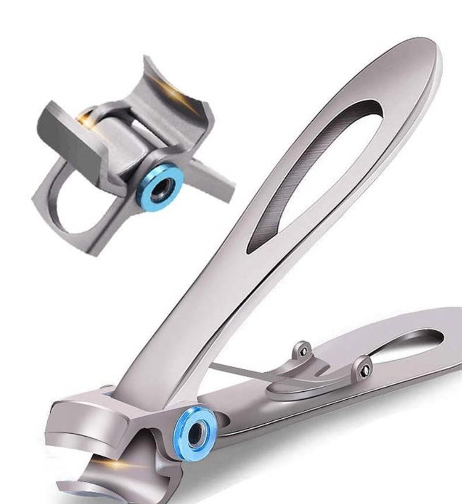 Heavy-duty cast steel nail clippers for thick toenails & ingrown nails. Sharp, durable foot care tool.