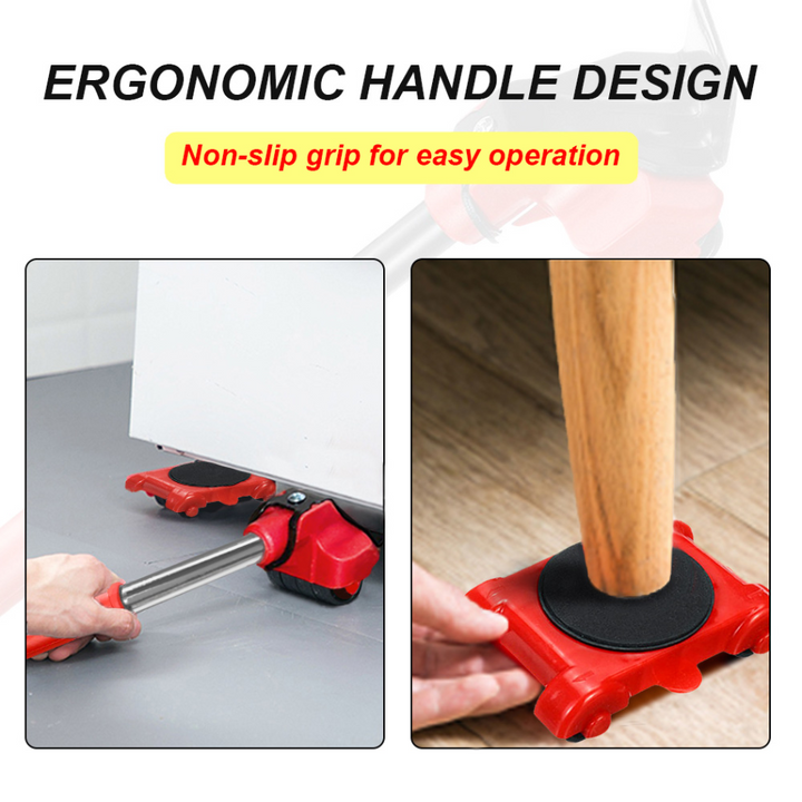 Durable heavy-duty furniture moving system, ideal for large items & appliances, ensuring safe, effortless lifting & gliding.