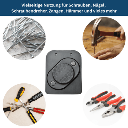Long magnetic wall mount tool organizer, ideal for home improvement workshops and garages
