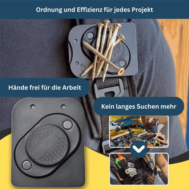 Durable magnetic wall mount displaying a range of tools, perfect for garage tool storage