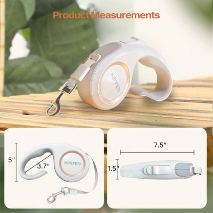 Night safety feature: Reflective heavy-duty retractable dog leash tape in low light conditions