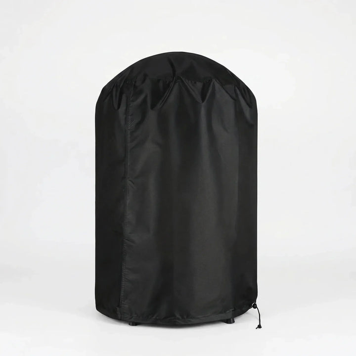 Premium outdoor grill cover, heavy-duty weather protection for round kettle grills. Essential patio barbecue accessory.