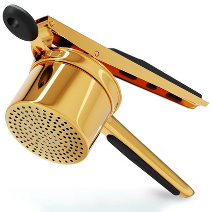 Stainless steel kitchen tool: robust potato masher for perfect smooth mashed potatoes every time.