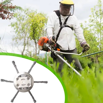 Achieve pristine lawns with this universal steel wire trimmer head. Efficiently removes weeds, rust, and moss.