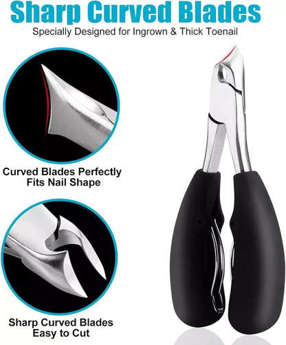 Precision heavy-duty toenail clipper, perfect for thick, ingrown nails & general personal hygiene for seniors.