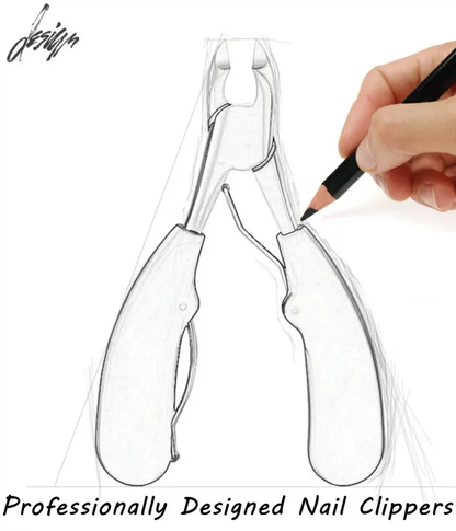 Durable toenail clipper with wide jaw, specifically for thick toenails & comprehensive foot care for seniors.