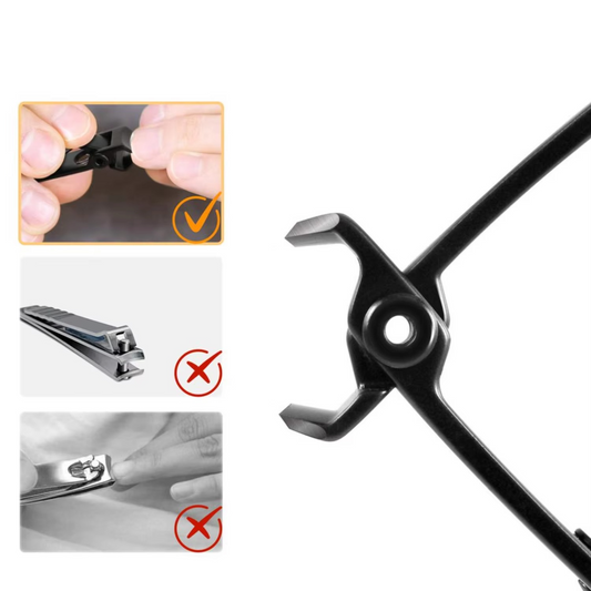 Heavy-duty toenail clippers for men & seniors with thick nails. Stainless steel wide jaw for easy foot care & grooming.
