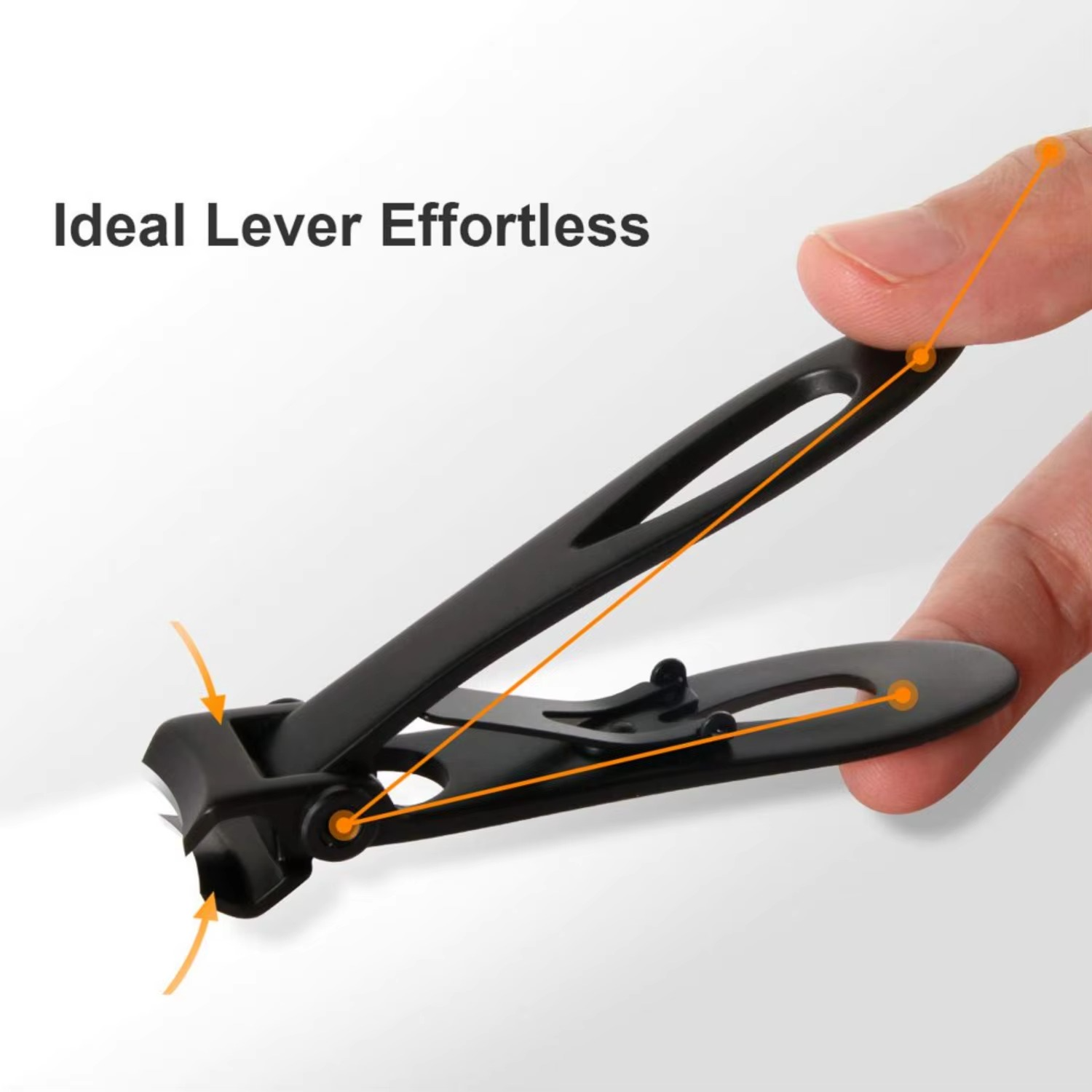 Stainless steel heavy duty toenail clippers for thick nails. Essential senior care & men's grooming pedicure tool.
