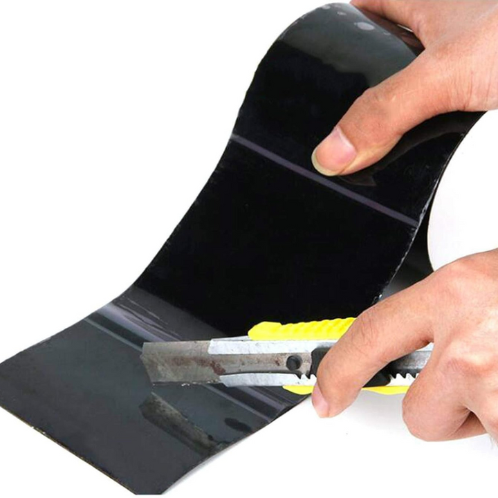 White heavy-duty repair tape with strong adhesive, ideal for leak stop, insulation, and all-weather use.