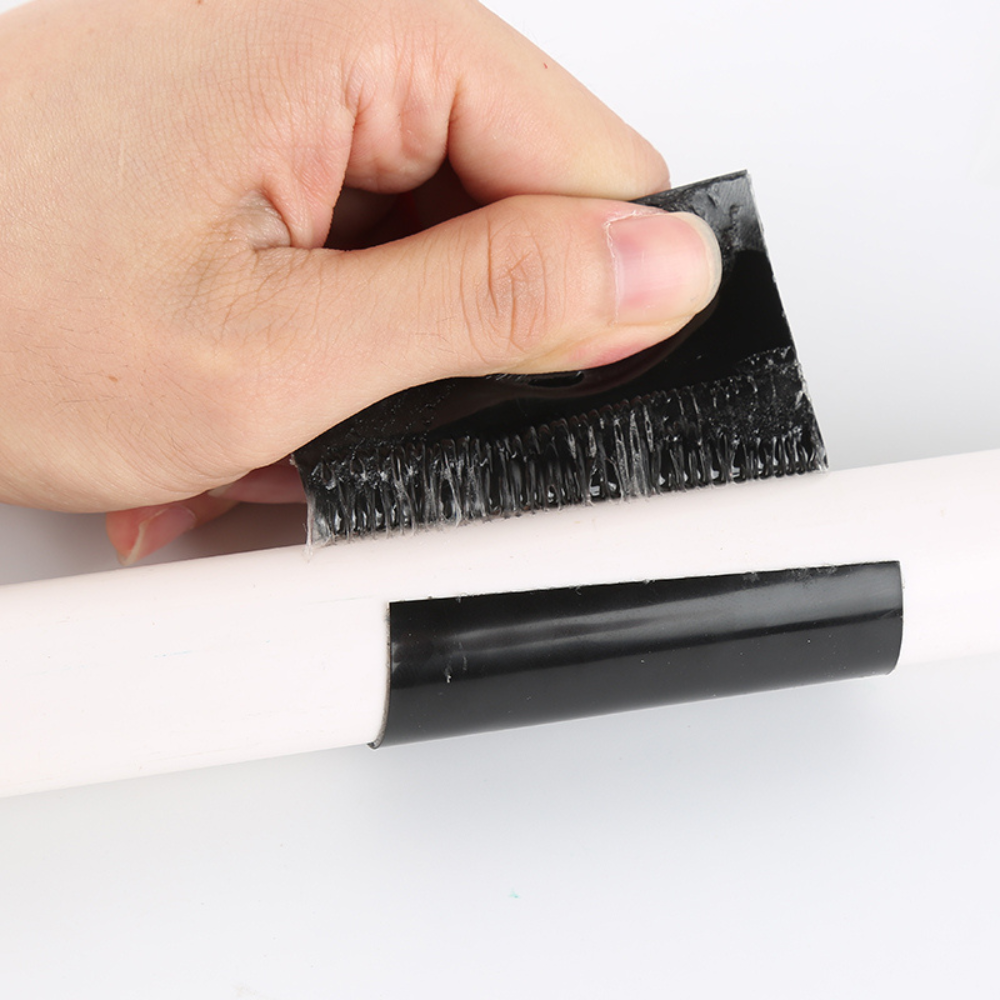 Black flexible waterproof sealing tape, great for quick leak repairs on pipes, roofs & outdoor equipment.
