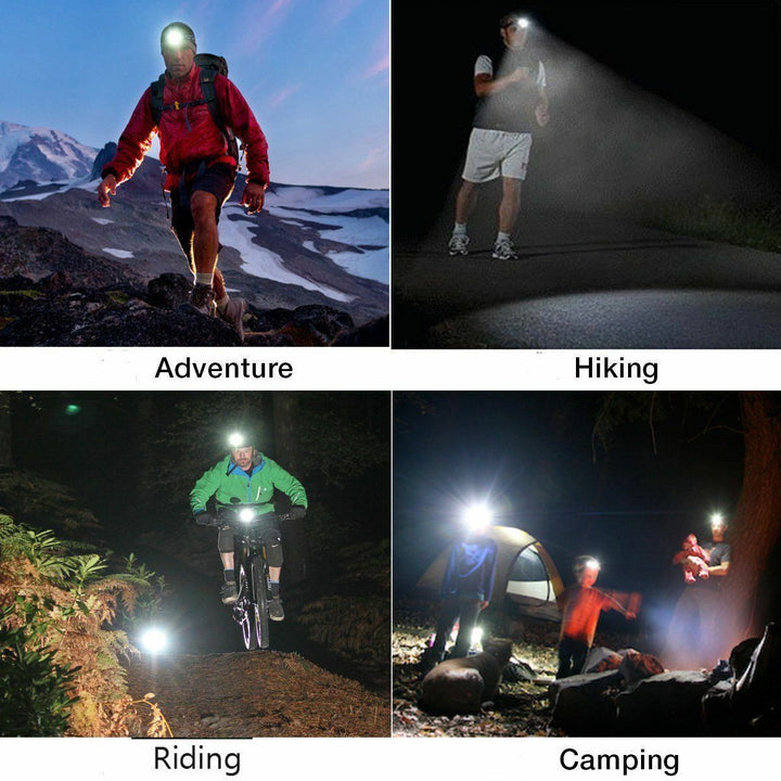 Emergency light 5X LED headlamp kit, waterproof & rechargeable, a must-have for exploration & safety