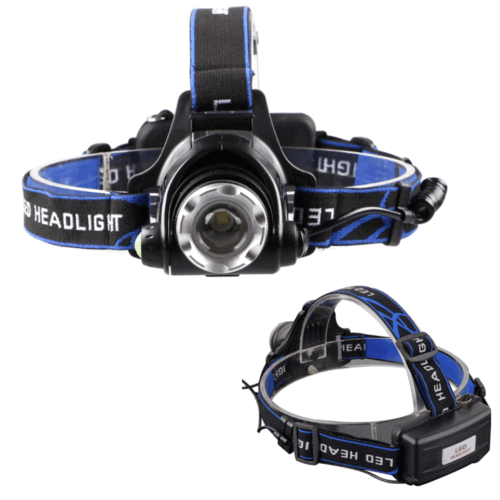 High power LED headlamp kit, waterproof and rechargeable for outdoor adventures