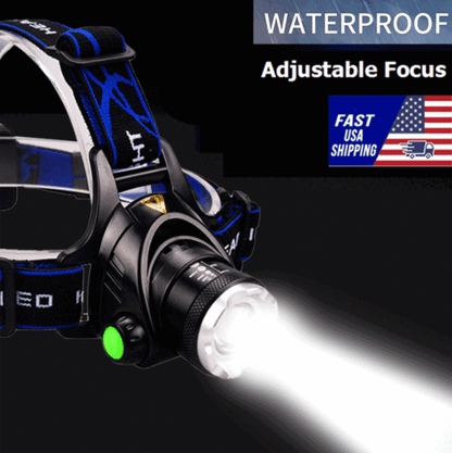 Tactical light LED headlamp, high power and waterproof for professional use