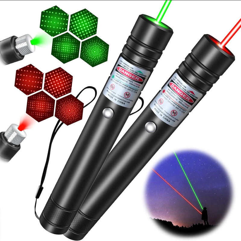 Powerful green laser pointer for astronomy, hiking & camping. Long range beam for pointing stars & distant objects.