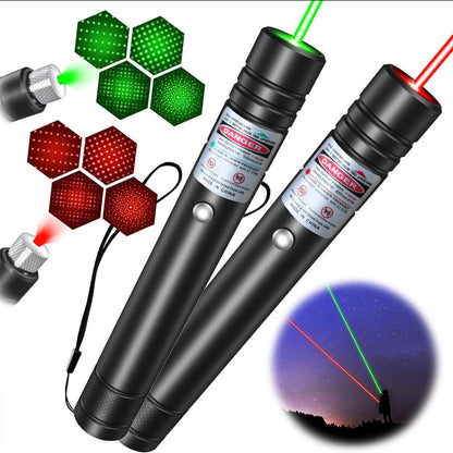 Powerful green laser pointer for astronomy, hiking & camping. Long range beam for pointing stars & distant objects.