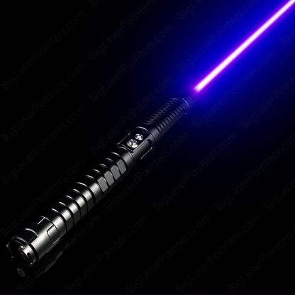 High-power tactical blue laser torch, military-grade flashlight for outdoor survival and emergency lighting.