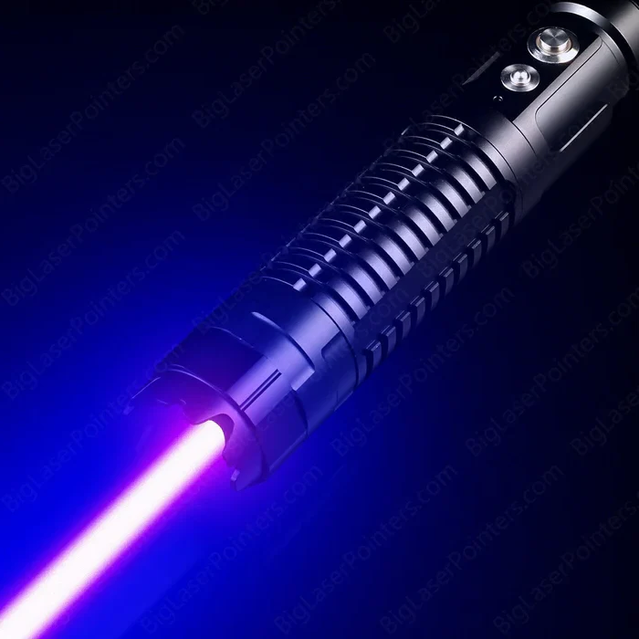 High-power blue laser torch with flashlight function, a versatile survival and emergency light for adventurers.