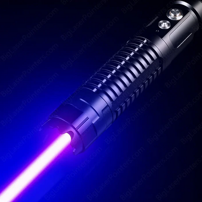 High-power blue laser torch with flashlight function, a versatile survival and emergency light for adventurers.