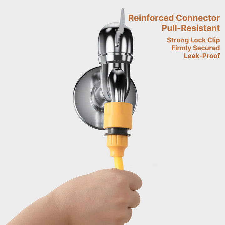 High pressure water gun & coiled hose set, essential garden hose for watering & cleaning tasks