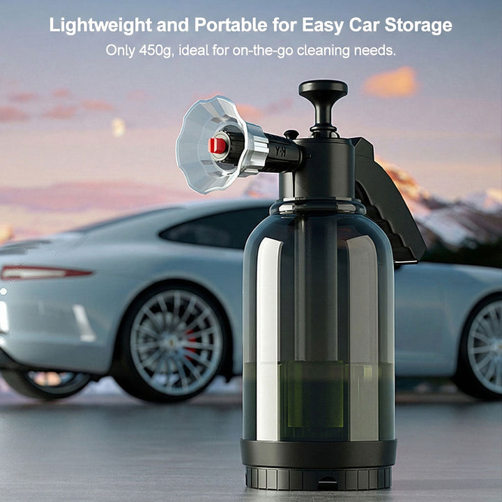 High-quality foam cannon kit for car washing, including extra seals and a measuring cup. auto detailing.