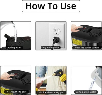 Essential powerful high-pressure steam cleaner for complete home & auto deep cleaning, sanitizing, & grime removal.