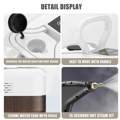 Versatile, powerful high-pressure steam cleaner for multi-surface deep cleaning in homes & vehicles. Grime & germ free.