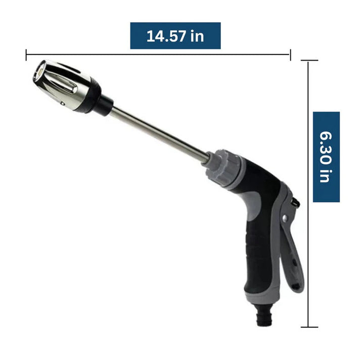 Adjustable spray turbowasher nozzle, perfect for garden hoses, dirt removal, and home improvement cleaning.
