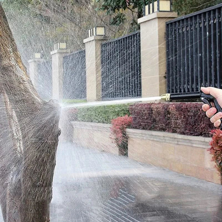 Durable high-pressure water gun for garden paths, patios, fences & outdoor furniture. Removes stubborn dirt quickly.