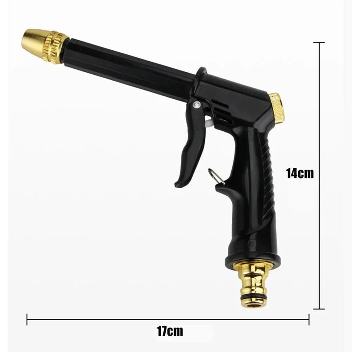 Powerful & durable high-pressure water gun, perfect for tough outdoor cleaning tasks on cars, patios & gardens.