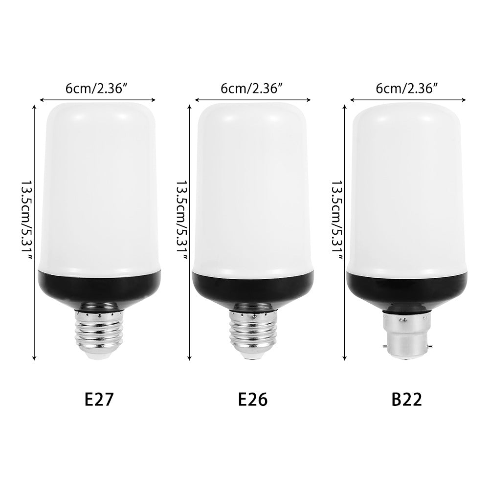 Enchanting LED flame effect bulb for charming indoor & protected outdoor ambient lighting displays.