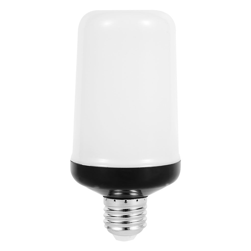 Close-up of vibrant LED flame effect bulb, showcasing its realistic fire effect for ambiance.
