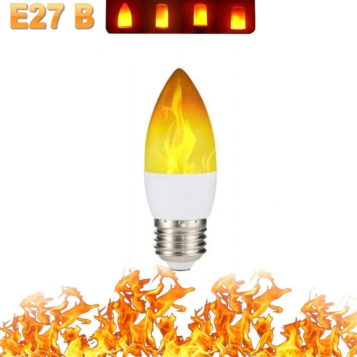 Highly decorative LED flame effect bulb, an artistic touch for your interior indoor lighting design.