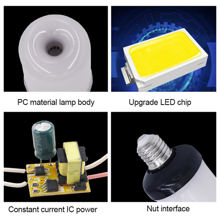 Dynamic LED flame effect bulb, perfect ambient lighting for captivating home decor & atmosphere.