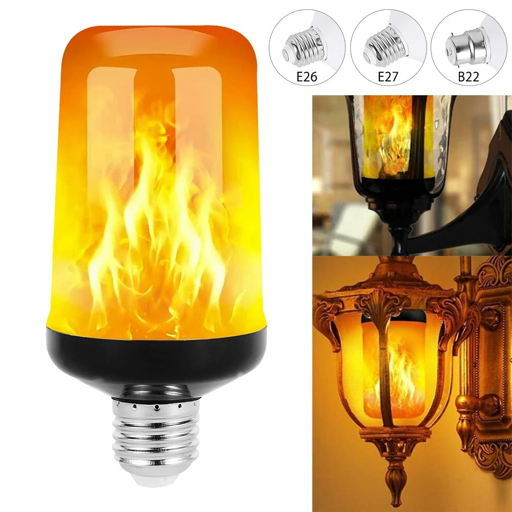 Eco-friendly, energy-saving LED flame bulb for beautiful, decorative and mood-setting home lighting.