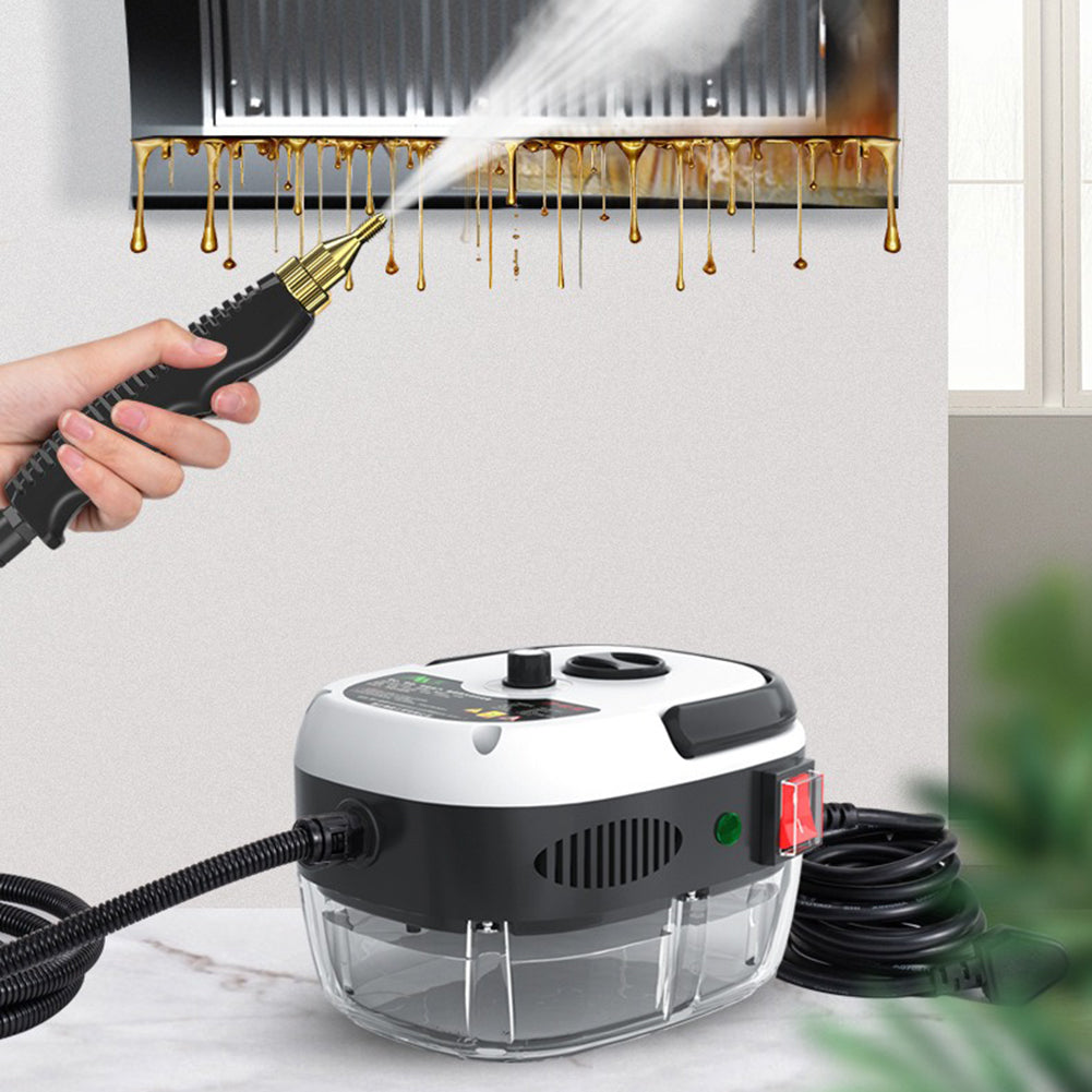 Household 2500W high-pressure steam cleaner for deep home cleaning, 6 settings, eco-friendly & chemical-free.