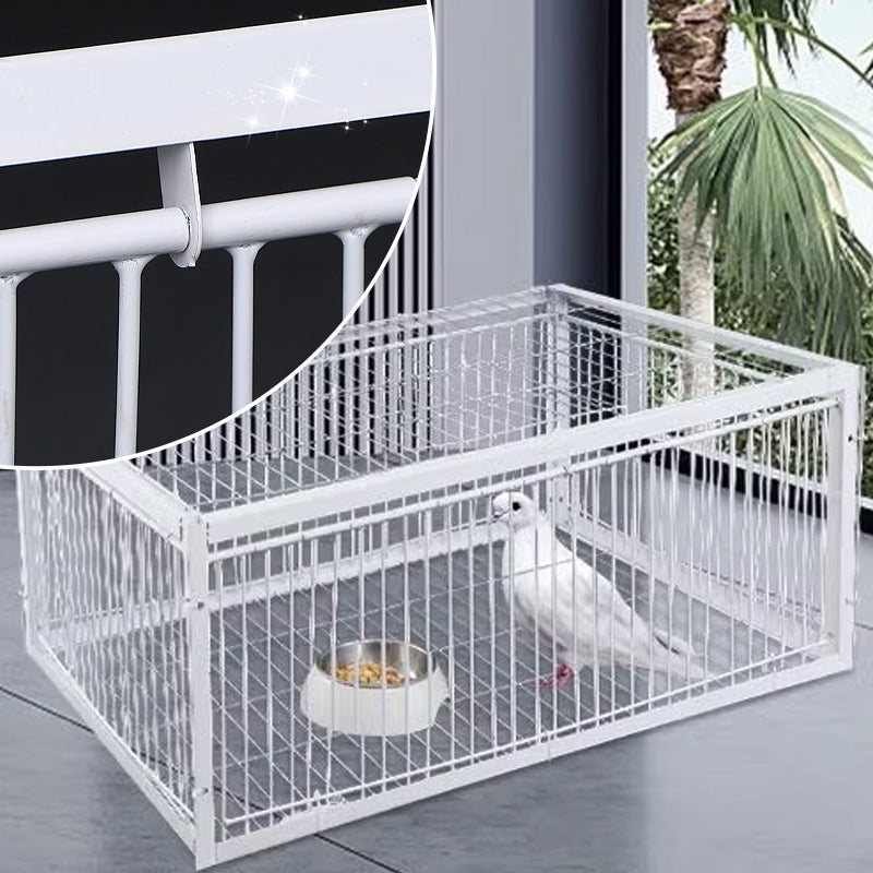 Effective 4-entrance humane bird cage for safe wildlife management & property protection outdoors.