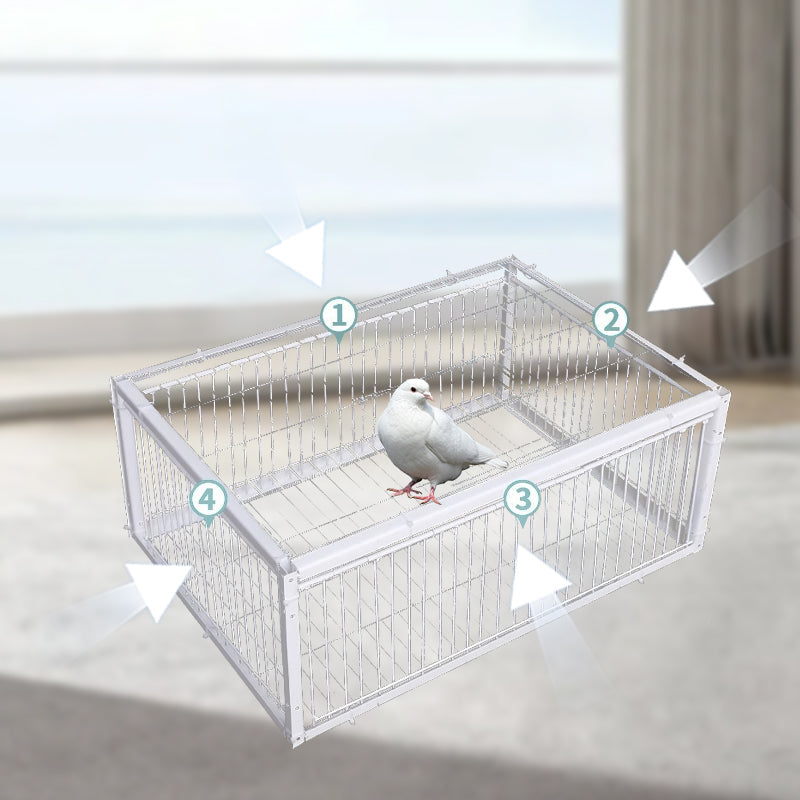 Durable outdoor bird live trap with 2 entrances for humane and reusable wildlife control.