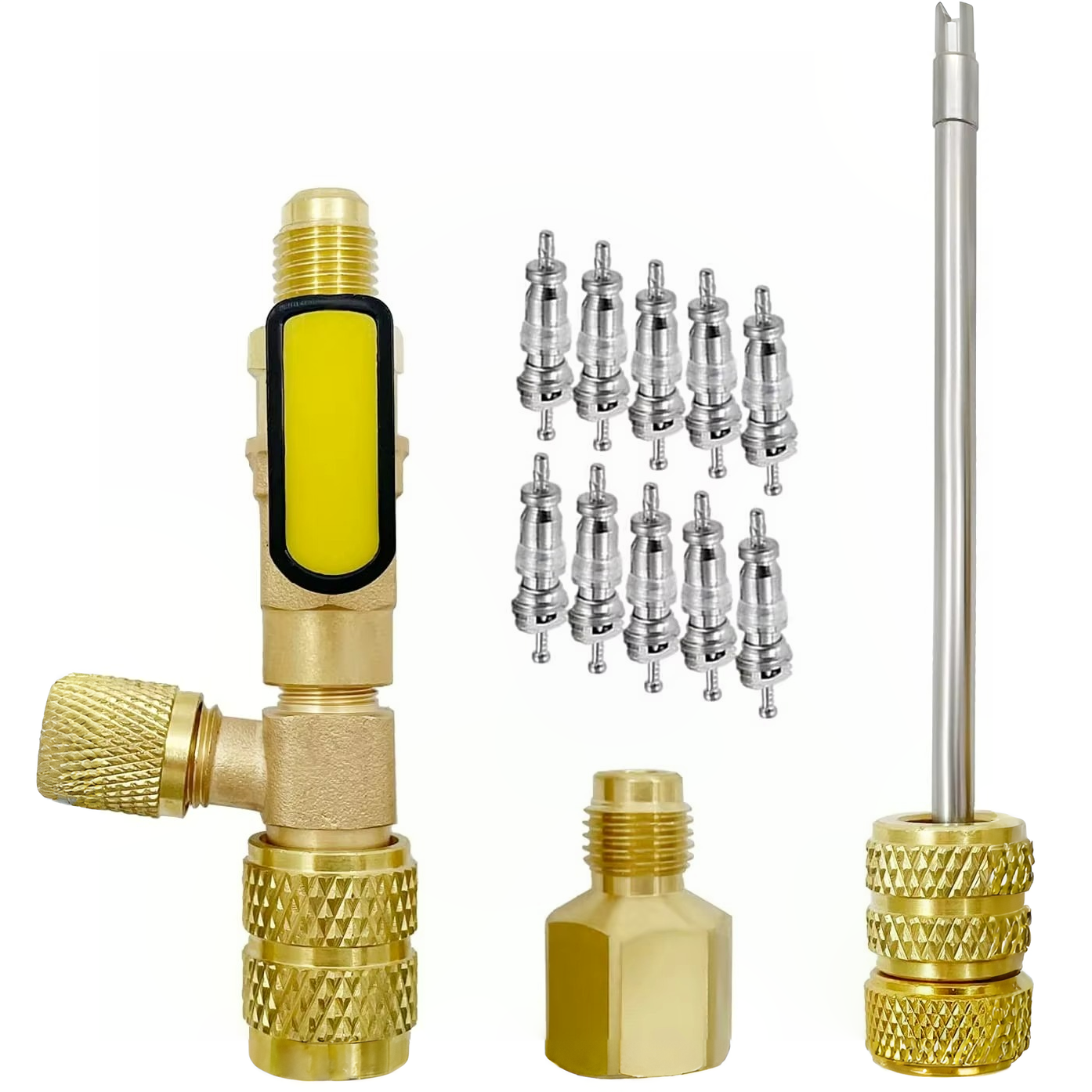 Easily remove & install HVAC valve cores with this dual-size professional AC & refrigeration repair tool.